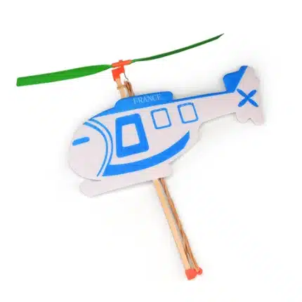 Rubber band powered helicopter