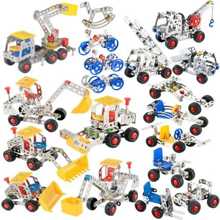 Screw and Nut Disassembly and Assembly Combination Toy DIY Interlocking Building Blocks Mechanical Model