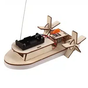 Remote-controlled paddle wheel boat