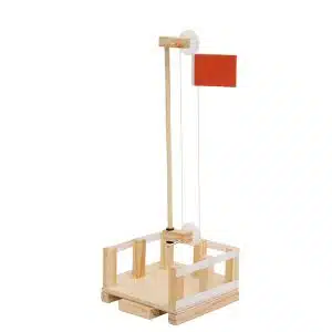 Flag-raising and lowering platform