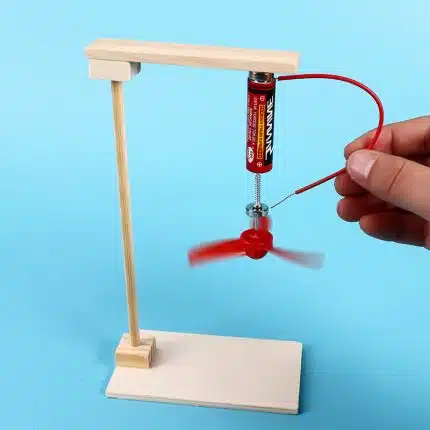 Electromagnetic rotating fan model Electromagnetic induction effect
