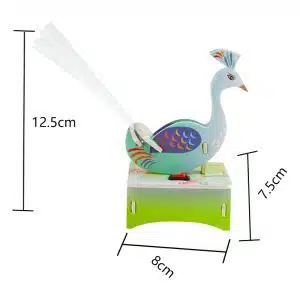 Peacock spreading its tail seven-color fiber optic lamp