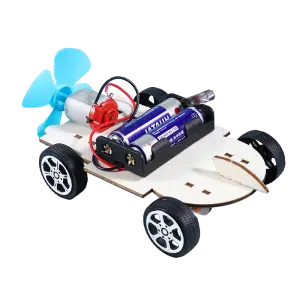 Electric wind-powered car
