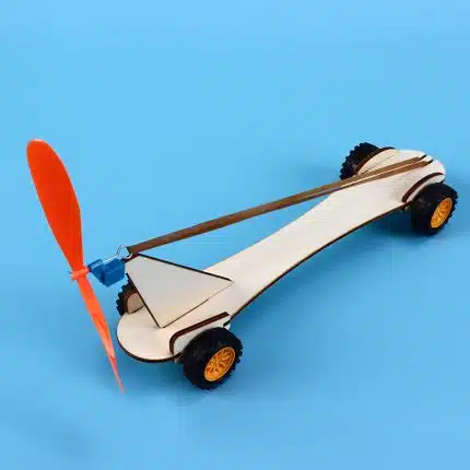 Rubber band powered car