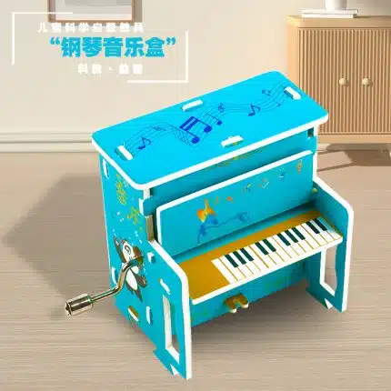 Piano, music box, phonograph, and eight-tone box.