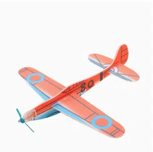 Hand-thrown magic spinning airplane