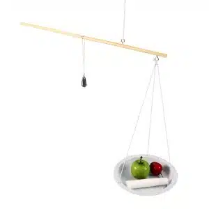 Self-made weighing pole